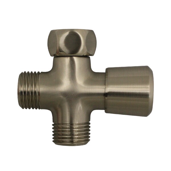 Whitehaus Showerhaus Solid Brass Shower Diverter, Brushed Nickel WH161A8-BN - main